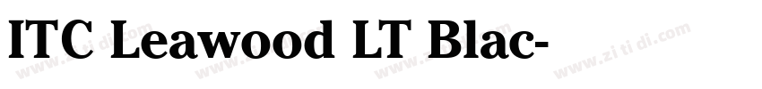 ITC Leawood LT Blac字体转换